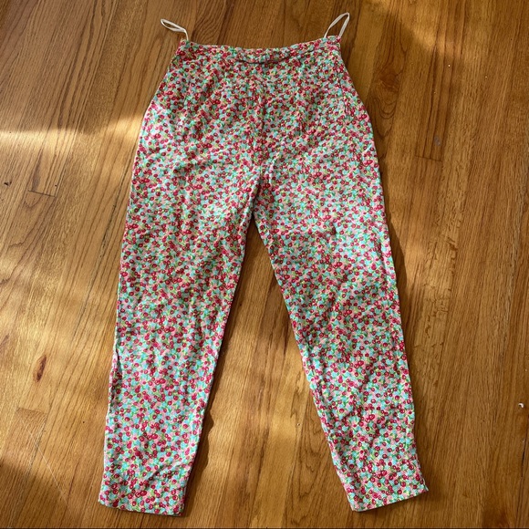 Vintage Lily Pulitzer floral pants - Picture 1 of 4